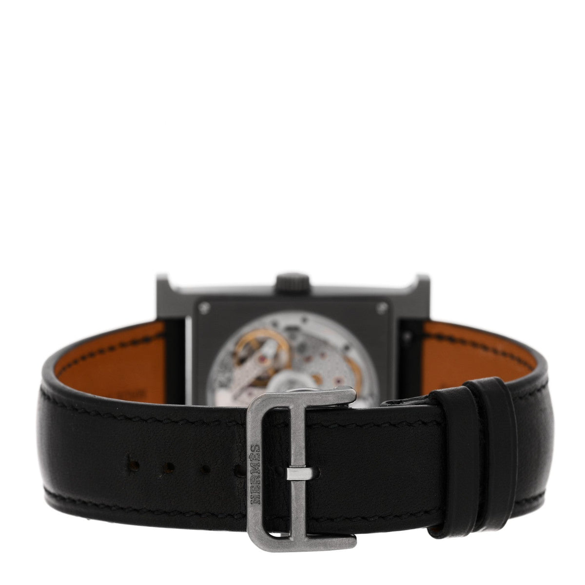 Titanium Barenia 30mm Heure H Hour Quartz Watch Noir