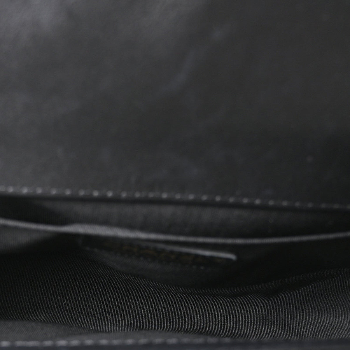 Calfskin Quilted Medium Boy Top Handle Flap Black
