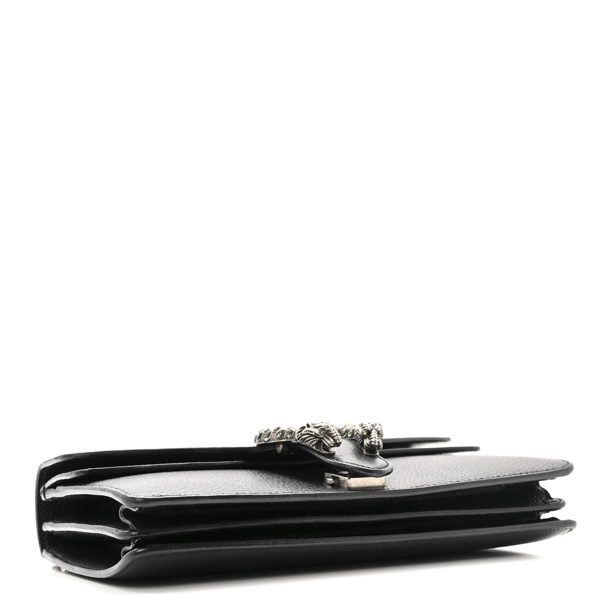 Pebbled Calfskin Small Dionysus Shoulder Bag Black