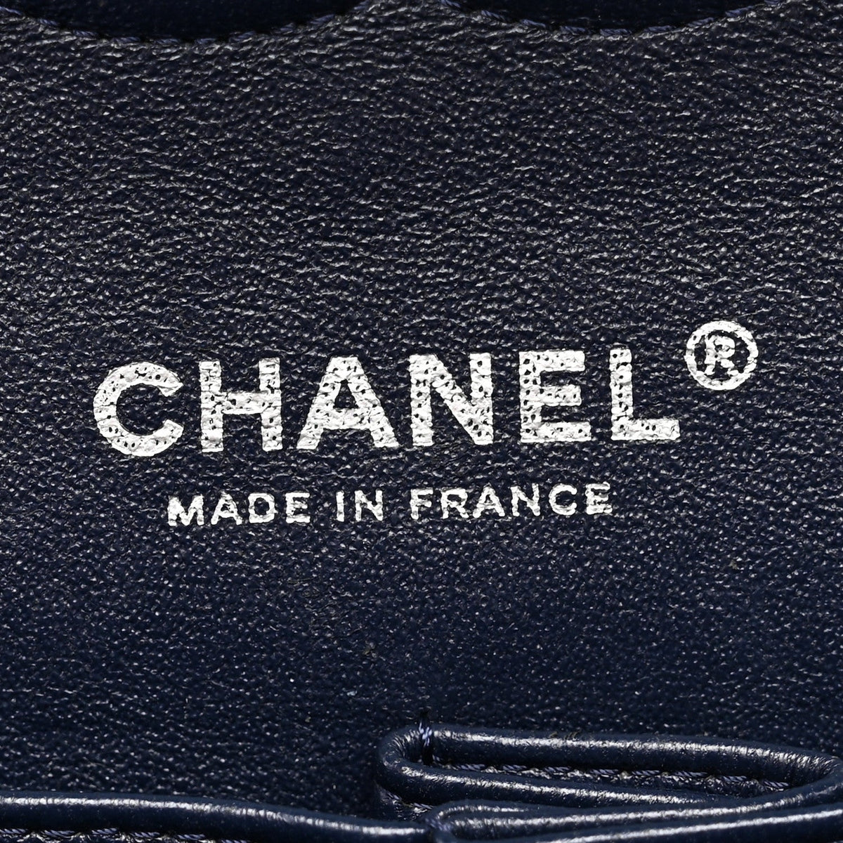 Caviar Quilted Medium Double Flap Navy