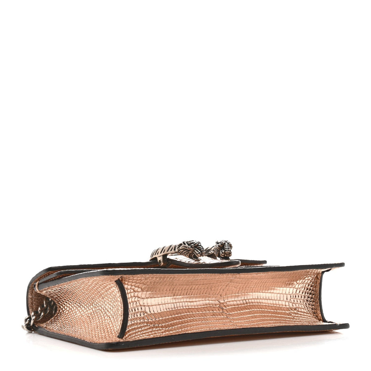 Metallic Lizard Super Mini Dionysus Bag Rame