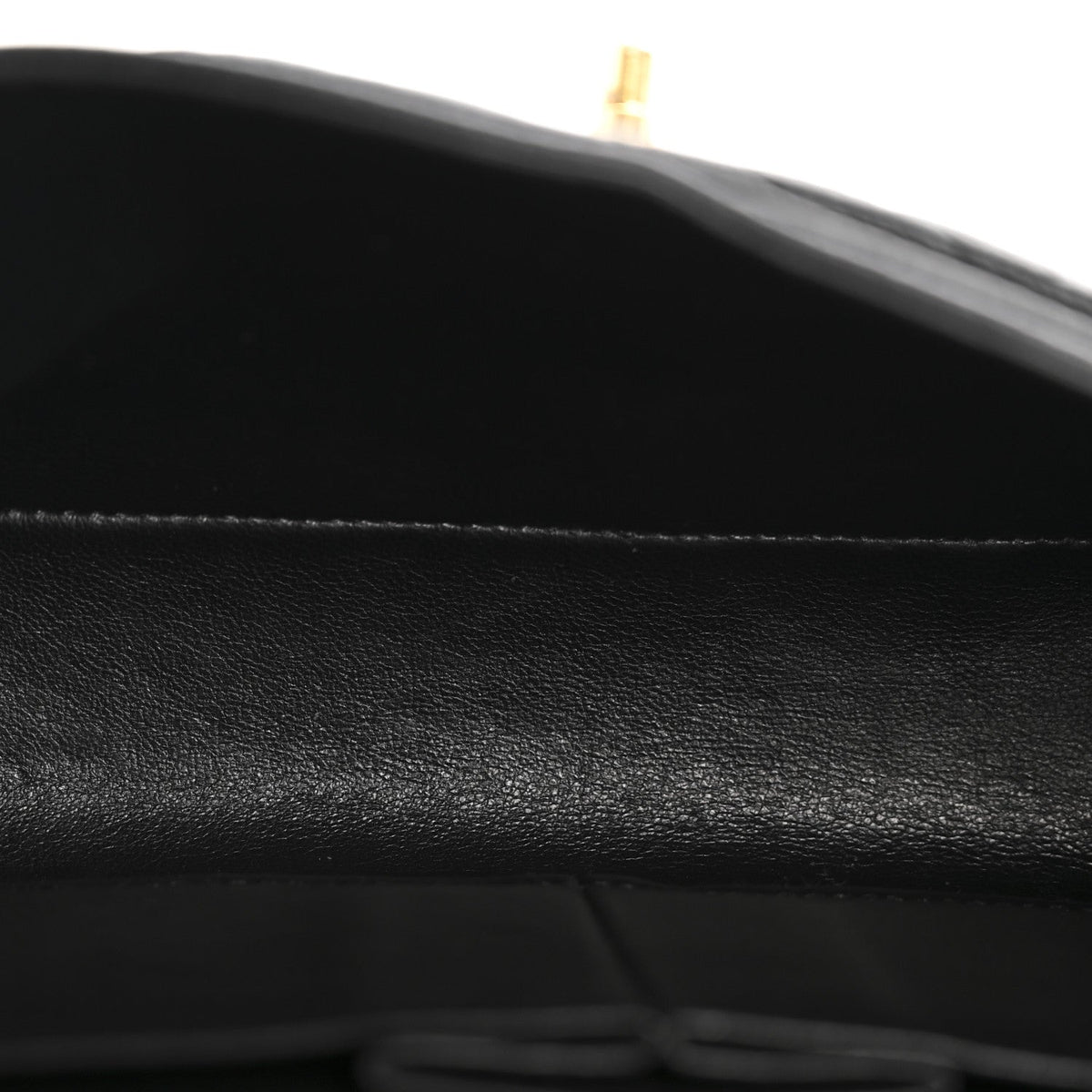 Caviar Quilted Small Double Flap Black