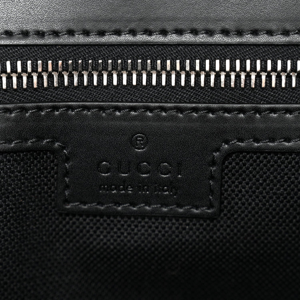 GG Supreme Monogram Appia Calfskin Web Crossbody Bag Black Grey