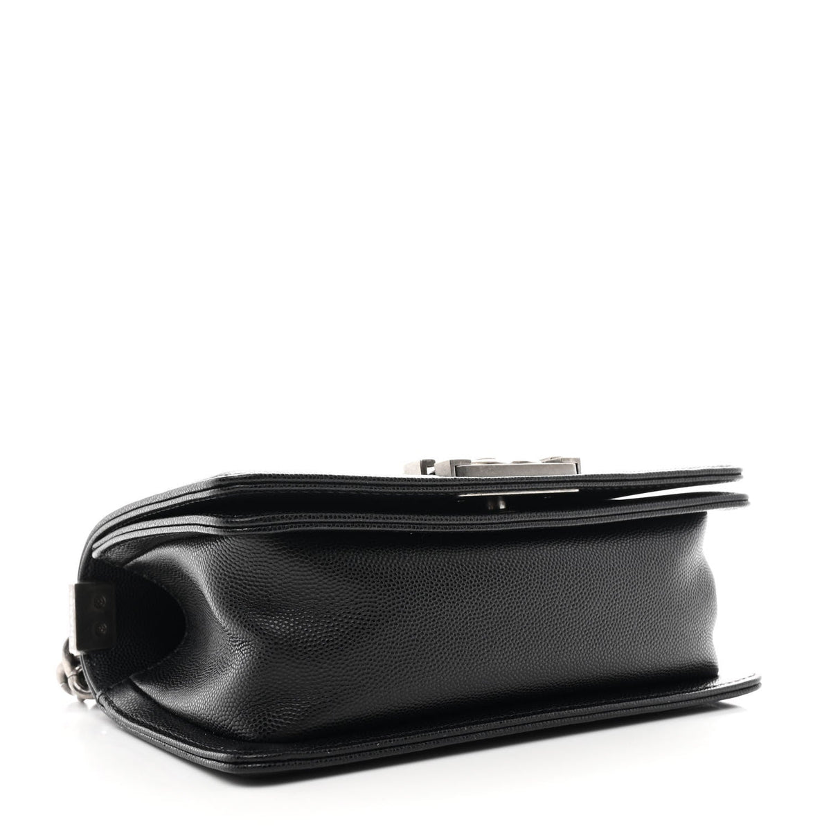 Caviar Quilted Small Boy Flap Black