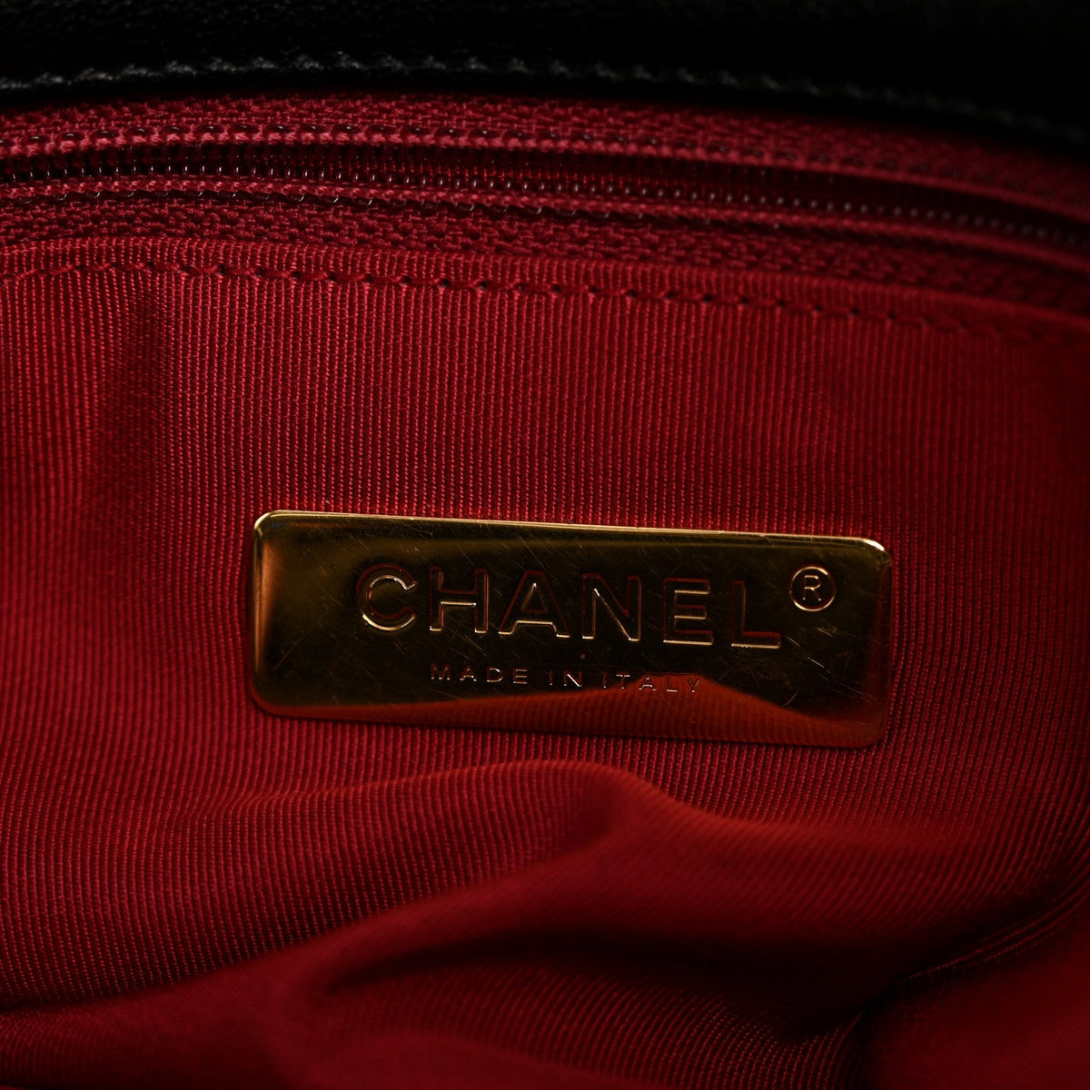 Goatskin Quilted Maxi Chanel 19 Flap Black