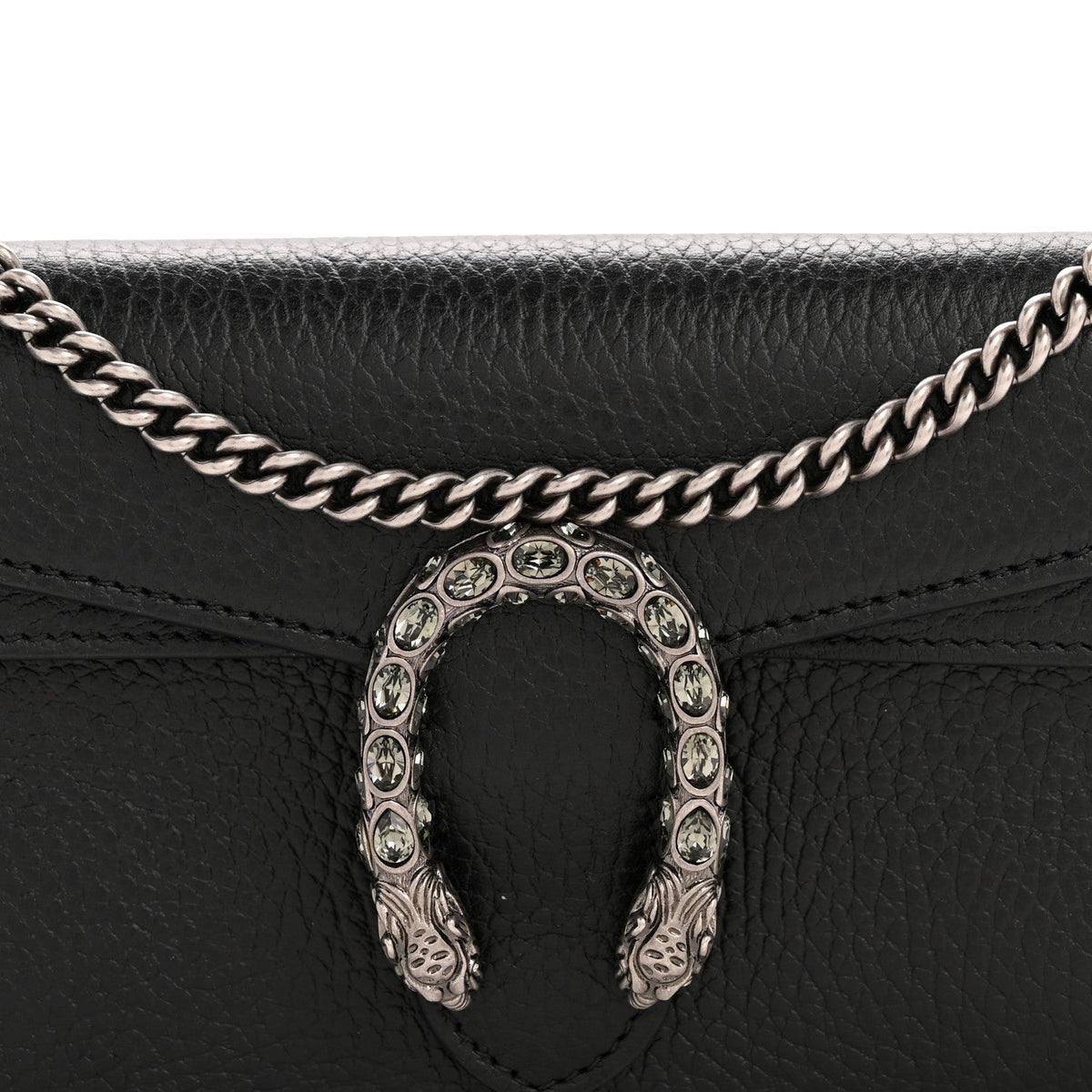 Calfskin Super Mini Dionysus Shoulder Bag Black