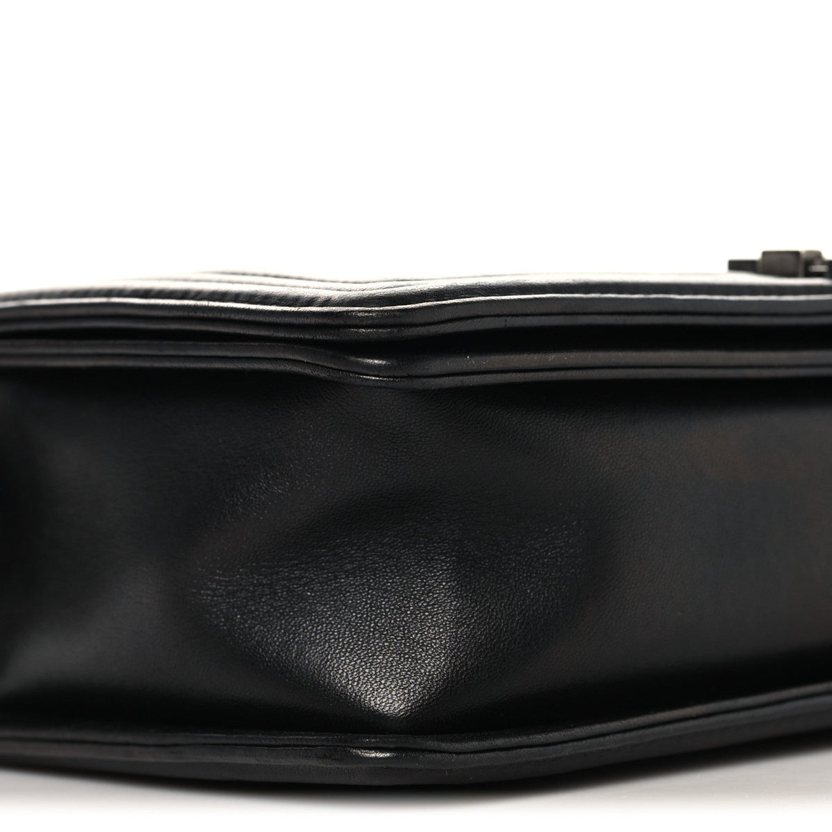 Lambskin Quilted New Medium Boy Flap Black