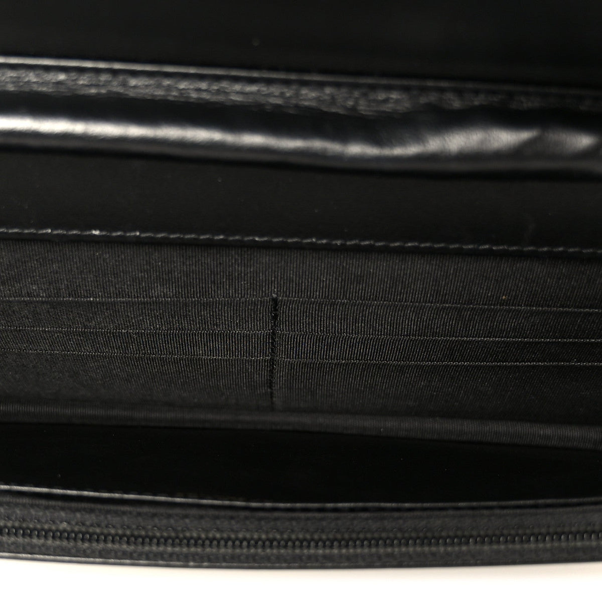 Caviar Quilted Boy Wallet On Chain WOC Black