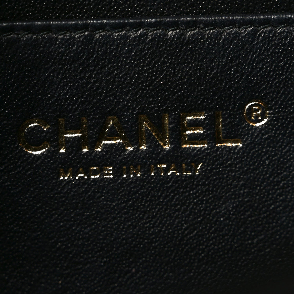 Lambskin Quilted Mini Rectangular Flap Black
