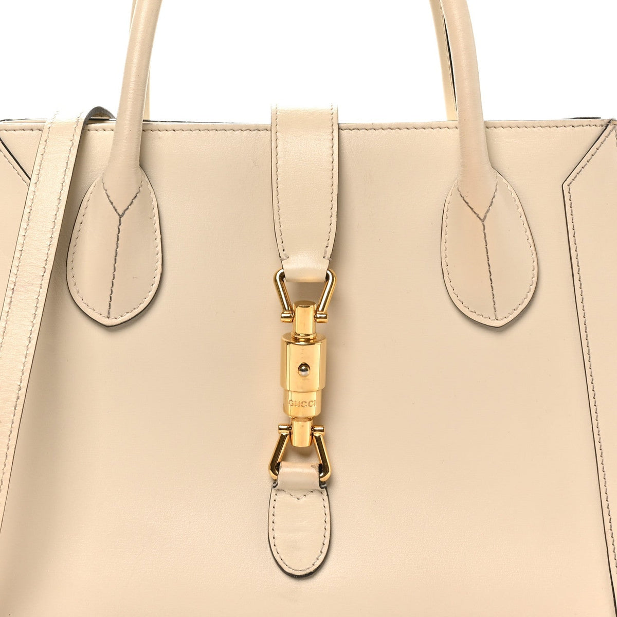 Boarded Plutone Calfskin Medium Jackie 1961 Tote Mystic White