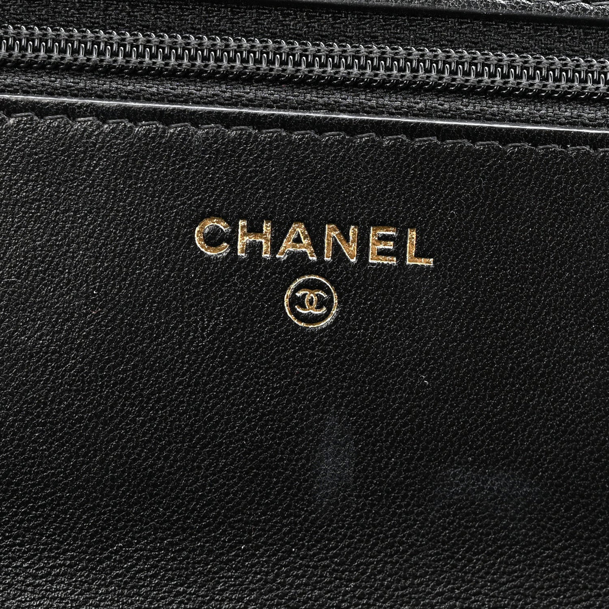 Lambskin Quilted Chanel 19 Wallet On Chain WOC Black
