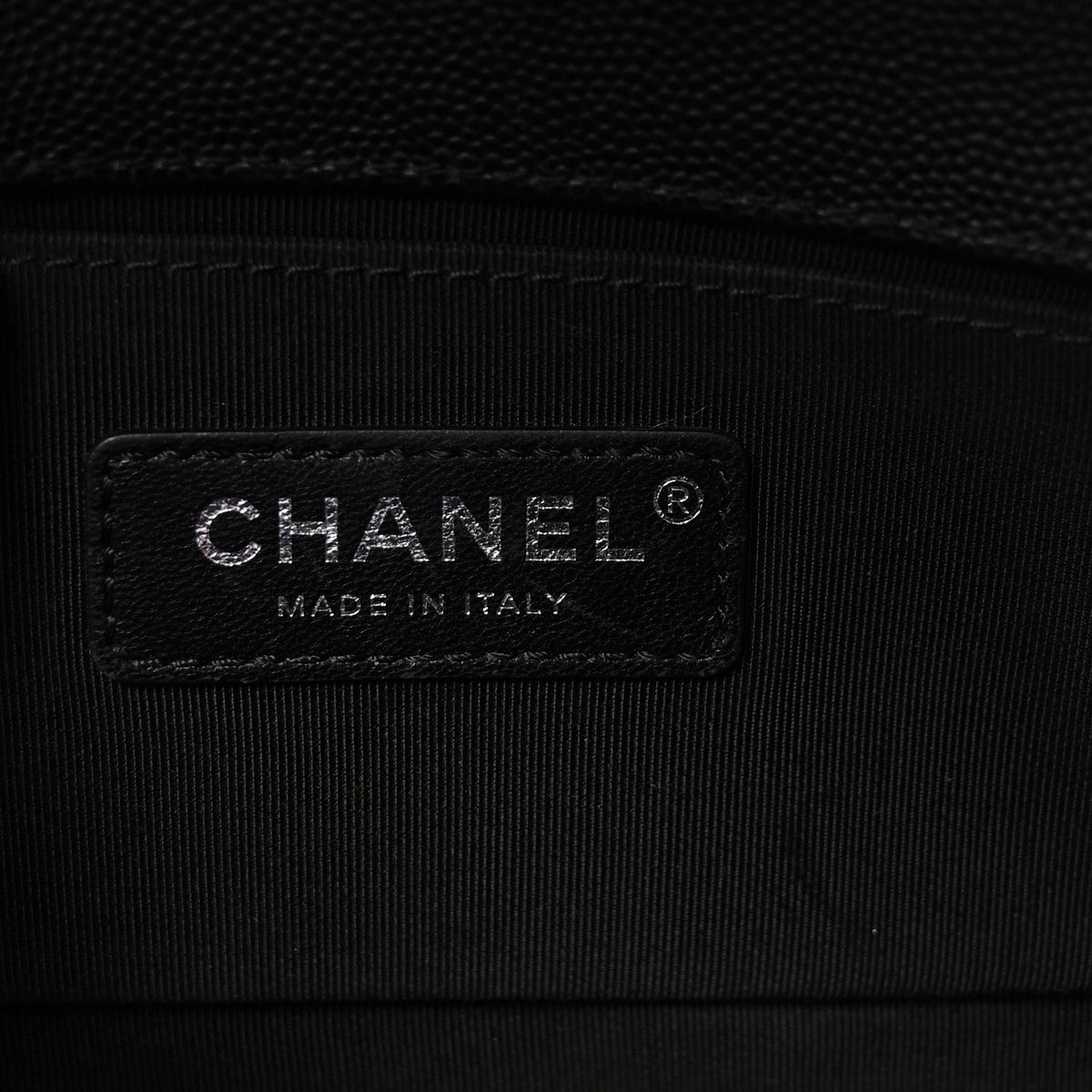 Caviar Quilted Small Boy Flap Black