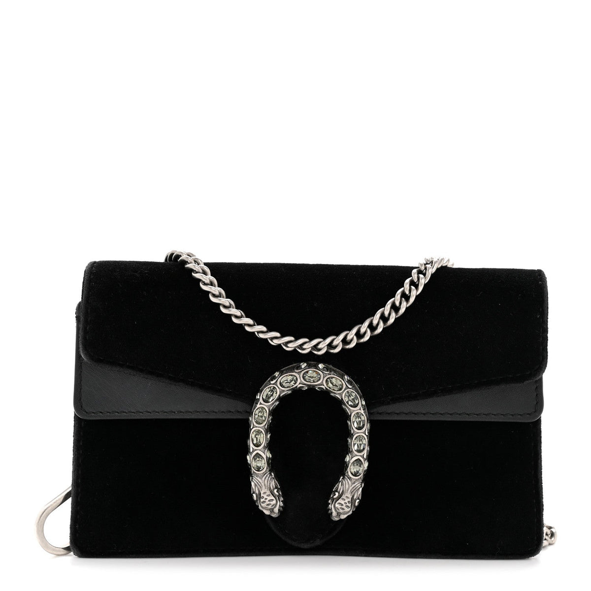 Velvet Super Mini Dionysus Shoulder Bag Black