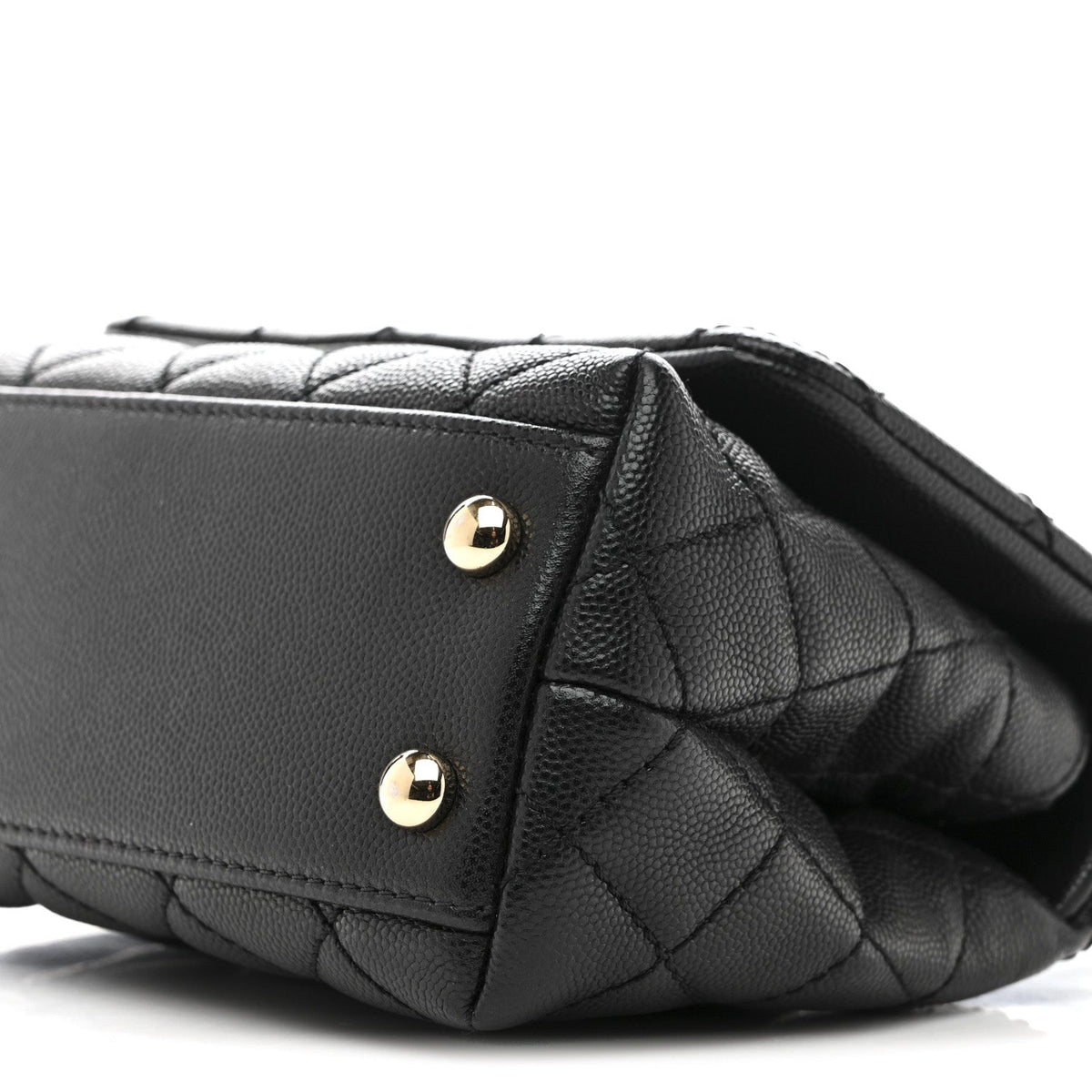 Caviar Quilted Extra Mini Coco Handle Flap Black