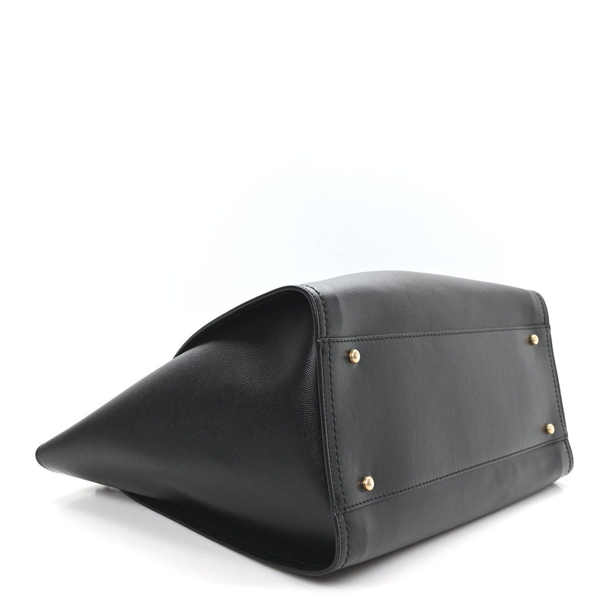 Caviar Medium Studded Deauville Tote Black