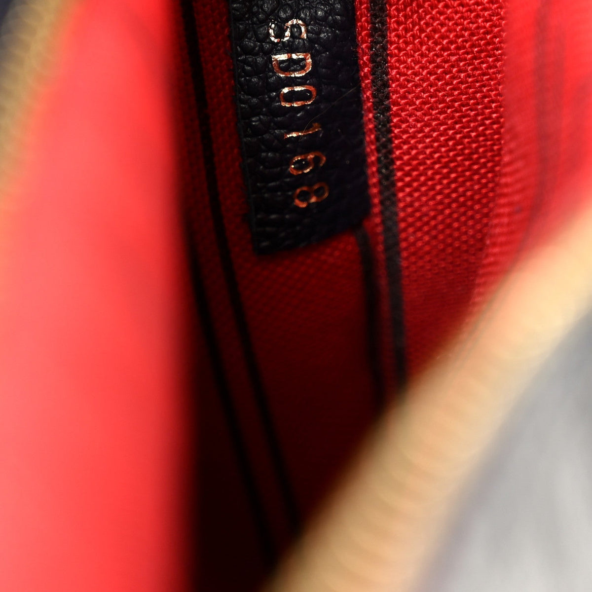 Empreinte Pochette Metis Marine Rouge