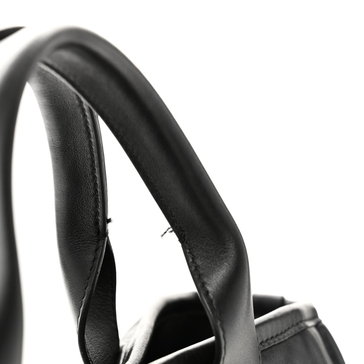Calfskin Small Deauville Tote Black