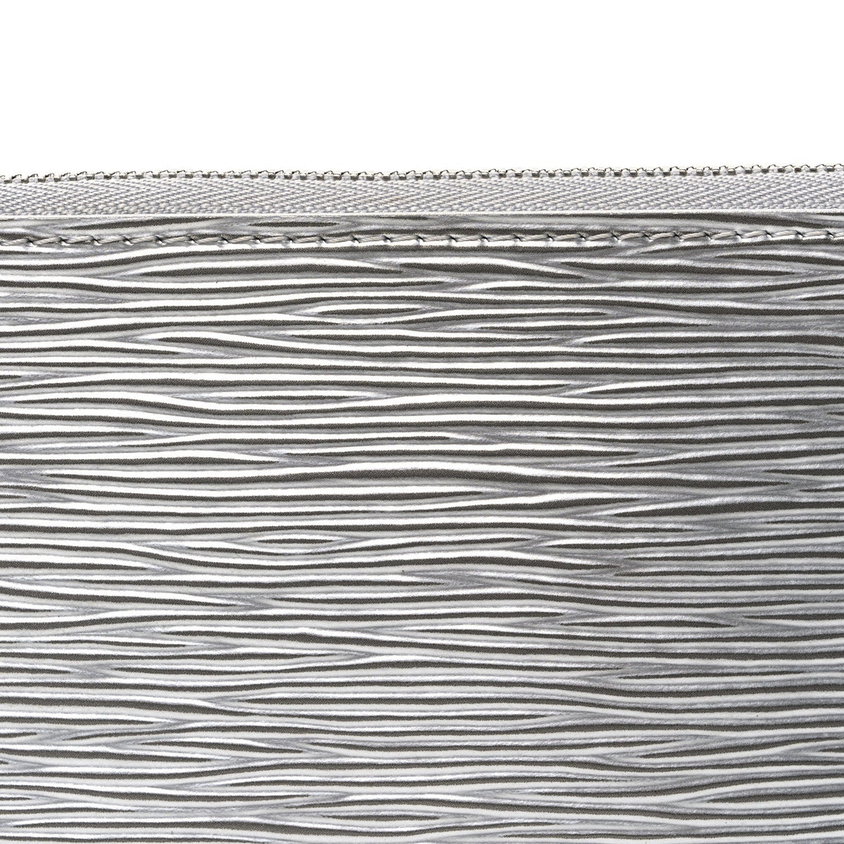 Epi Pochette Accessories Metallic Silver