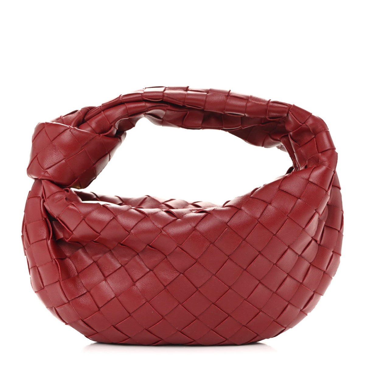 Nappa Intrecciato Mini Jodie Dark Red