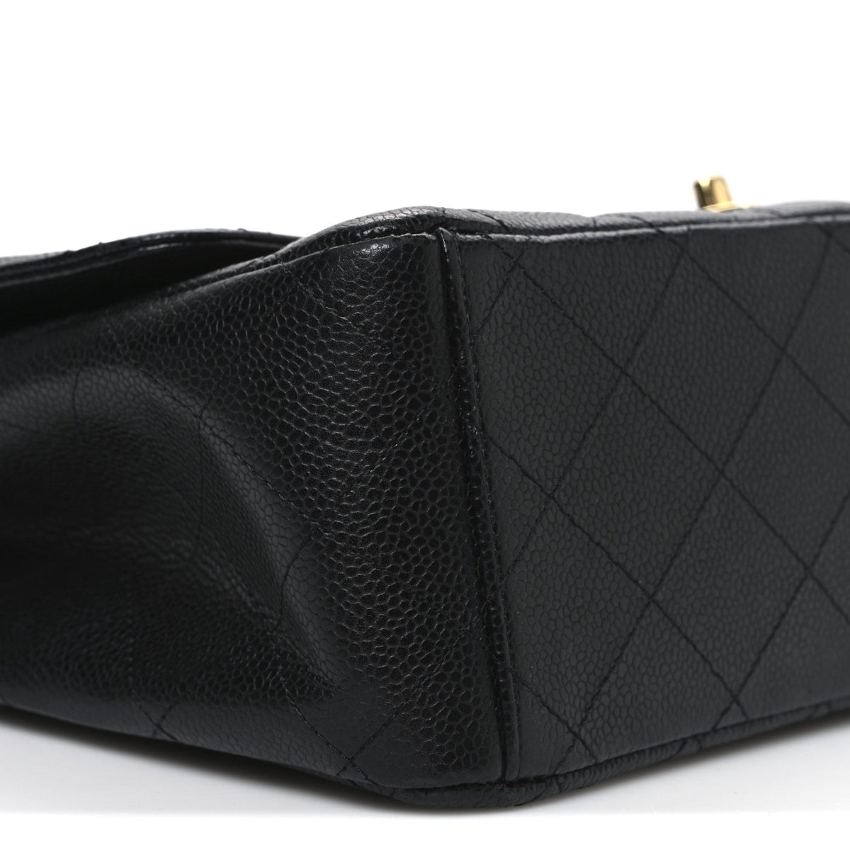 Caviar Quilted Maxi Double Flap Black