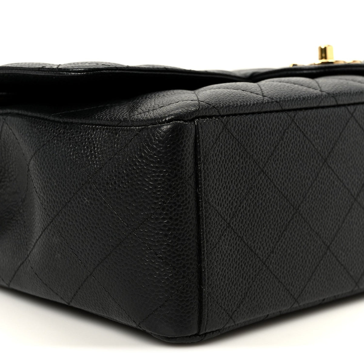 Caviar Quilted Maxi Double Flap Black