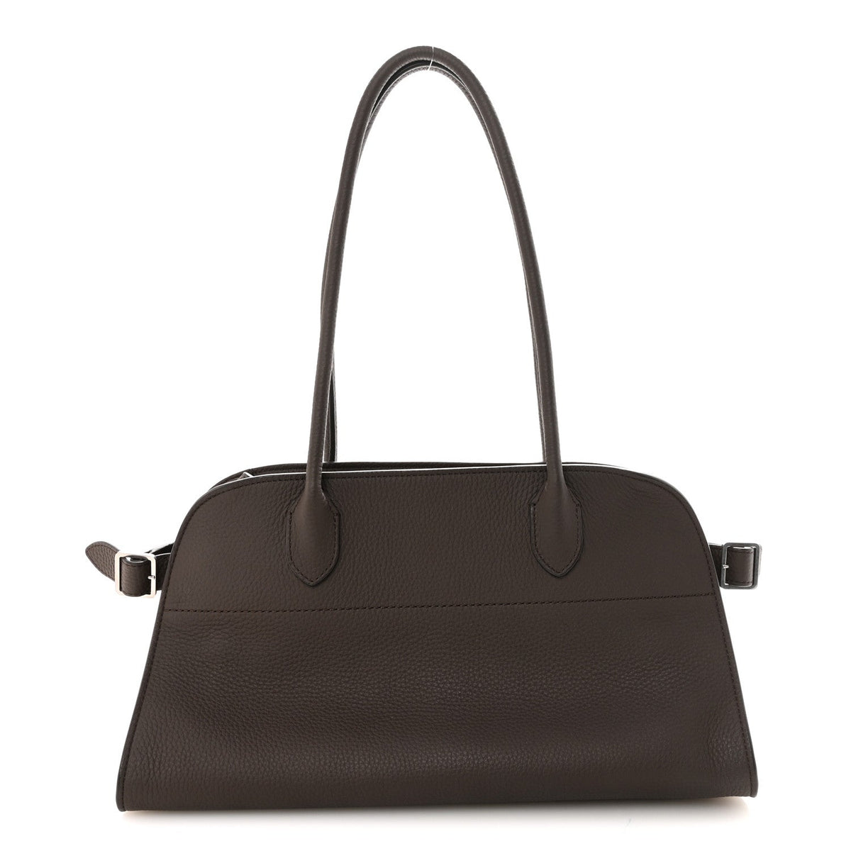 Grained Calfskin Margaux Shoulder 12 Deep Brown