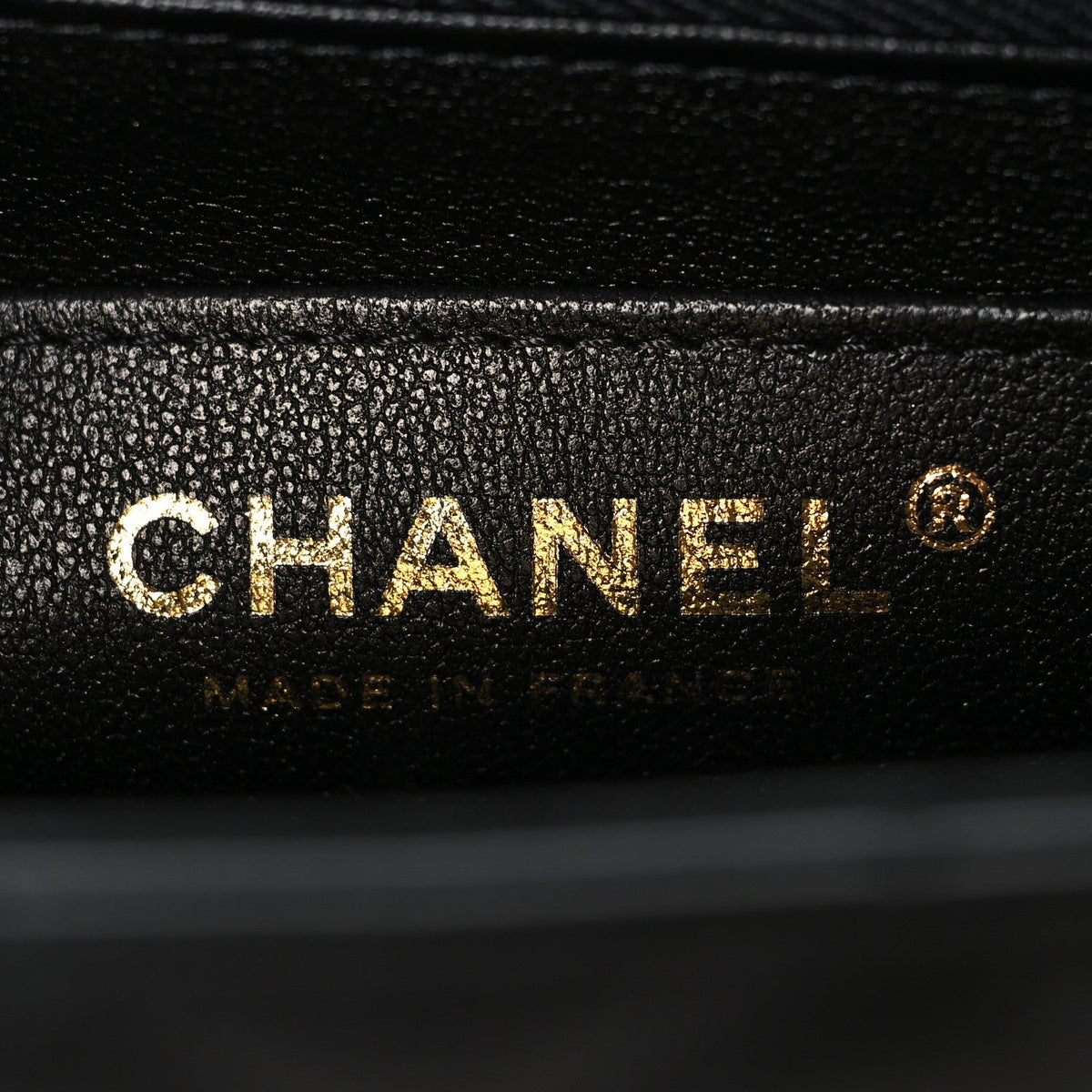 Lambskin Quilted Mini Rectangular Flap Black