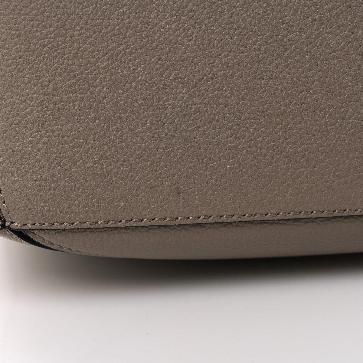 Grained Calfskin Small Puzzle Bag Sand