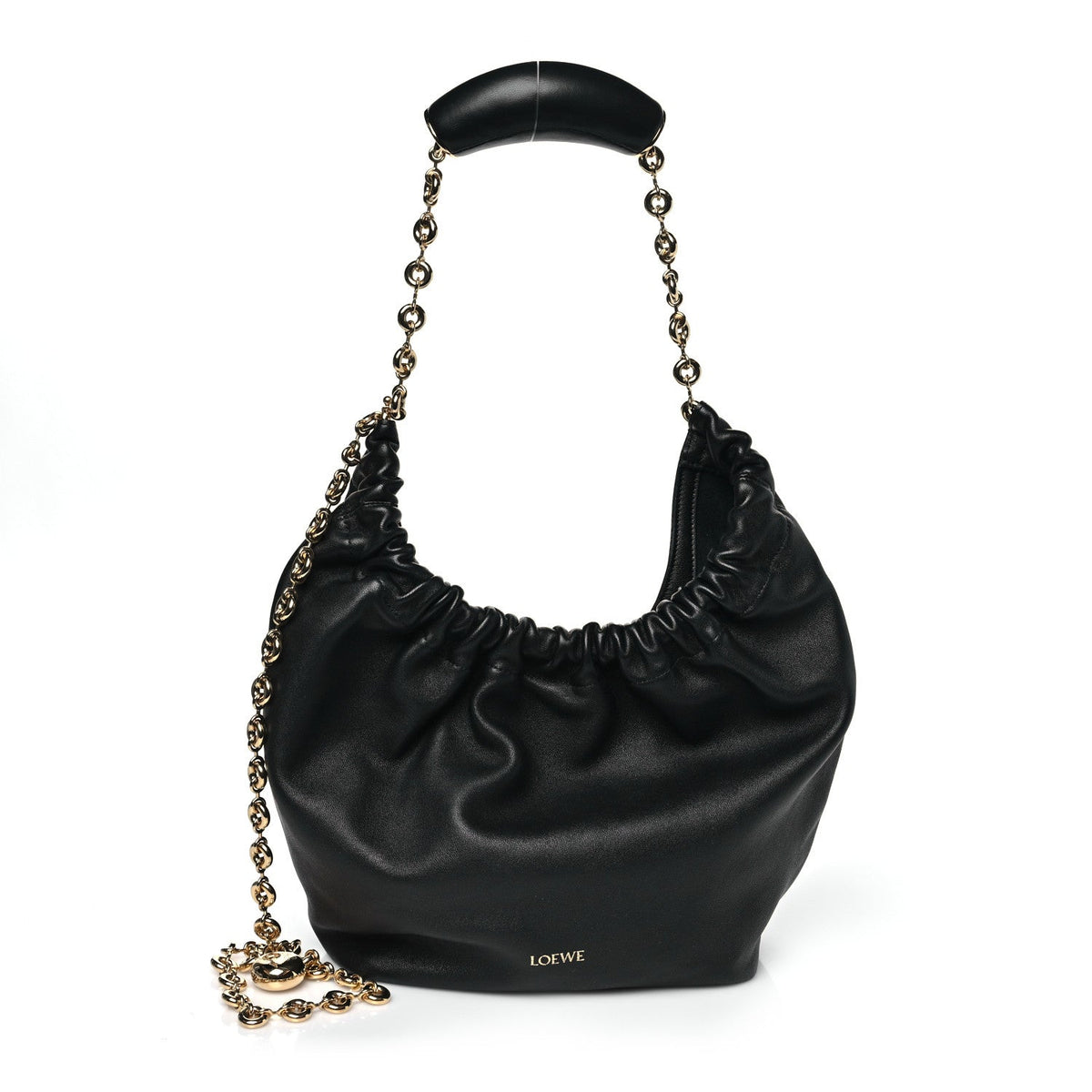 Nappa Small Squeeze Bag Black