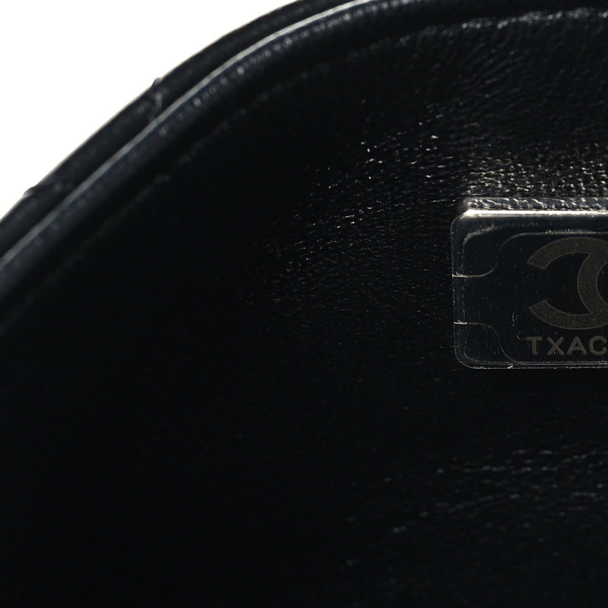 Lambskin Quilted Mini Square Flap Black