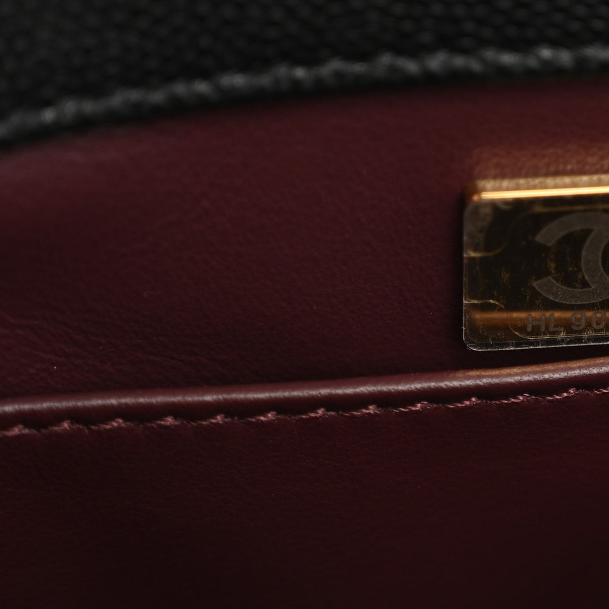 Caviar Quilted Small Coco Chain Handle Flap Black