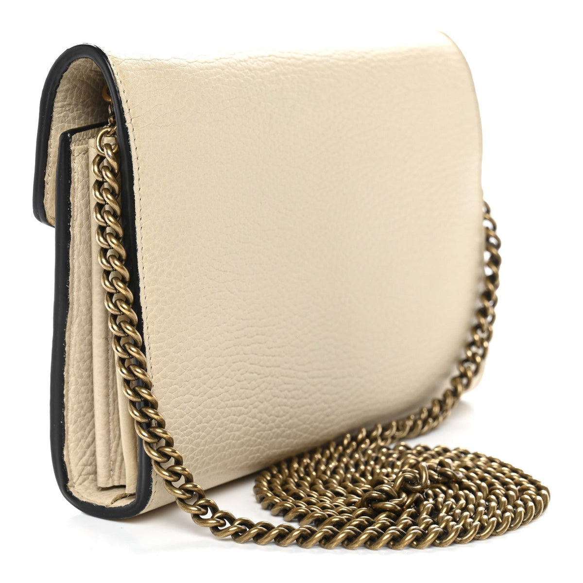 Calfskin Garden Dionysus Chain Wallet Off White