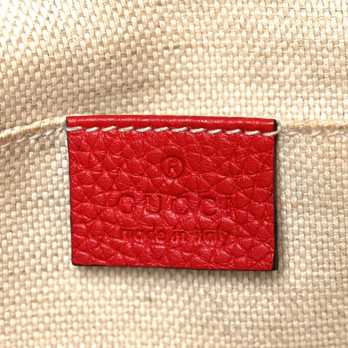 Pebbled Calfskin Small Soho Disco Bag Vibrant Red
