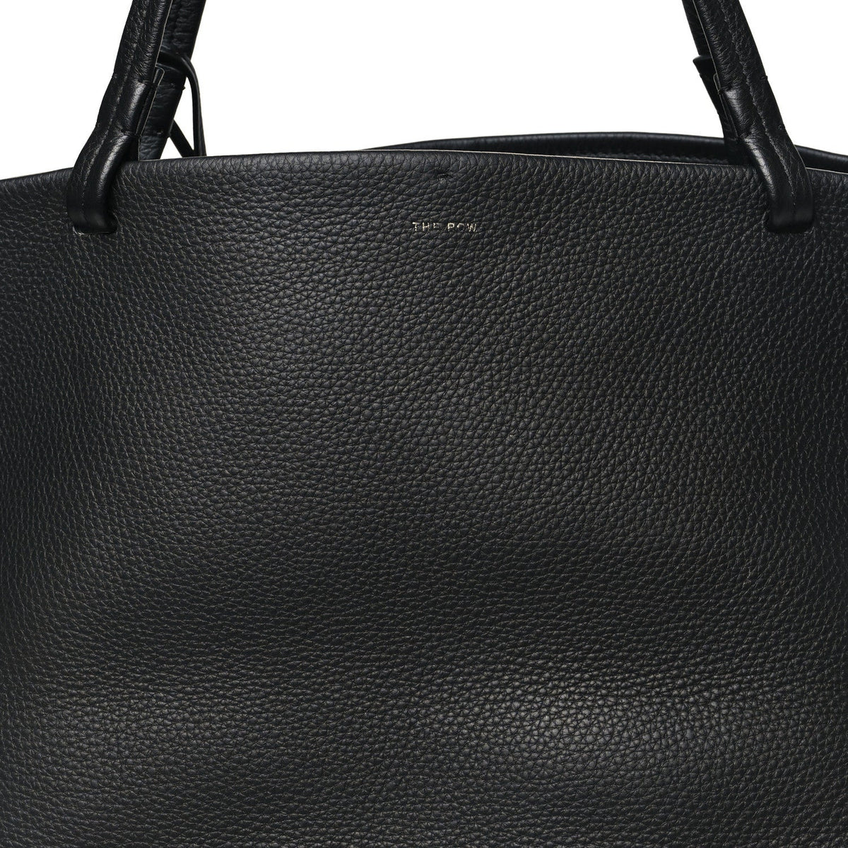 Grained Calfskin Park Tote Three Black