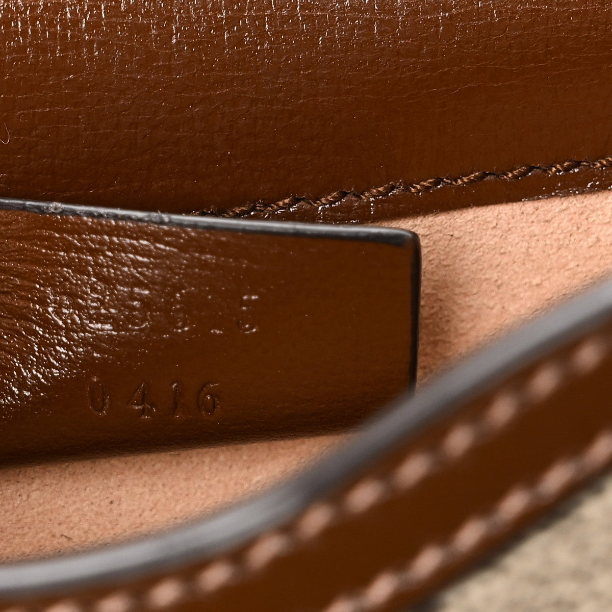 GG Supreme Monogram Mini Horsebit 1955 Crossbody Bag Beige Brown Sugar