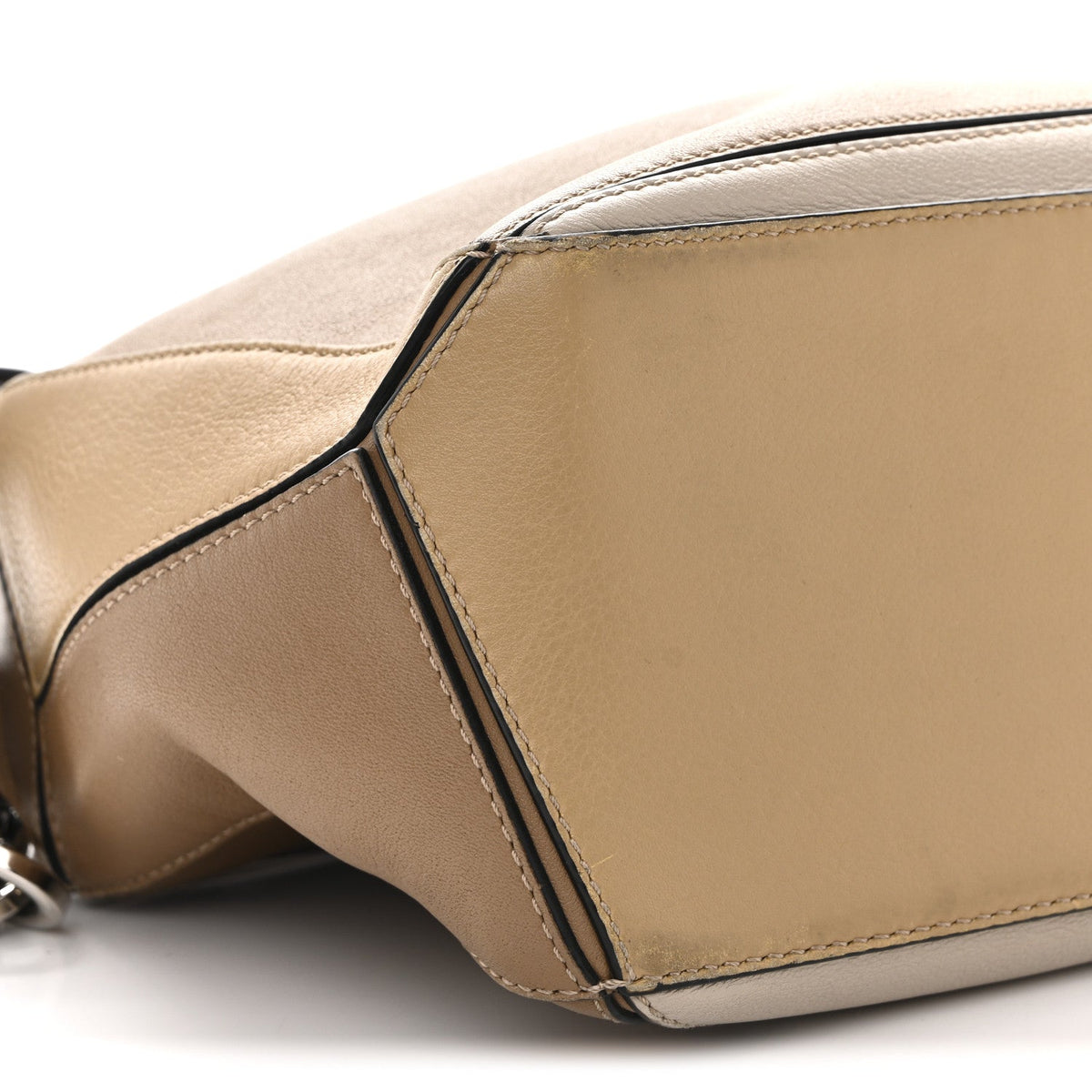 Calfskin Small Puzzle Bag Mocca Multicolor