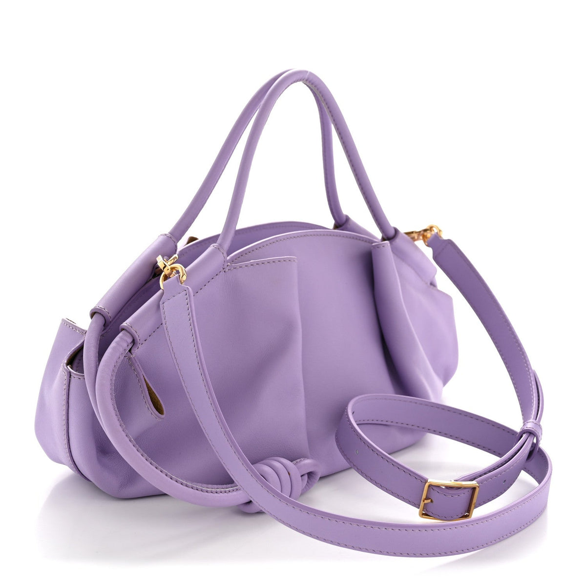Shiny Nappa Calfskin Paseo Bag Light Mauve