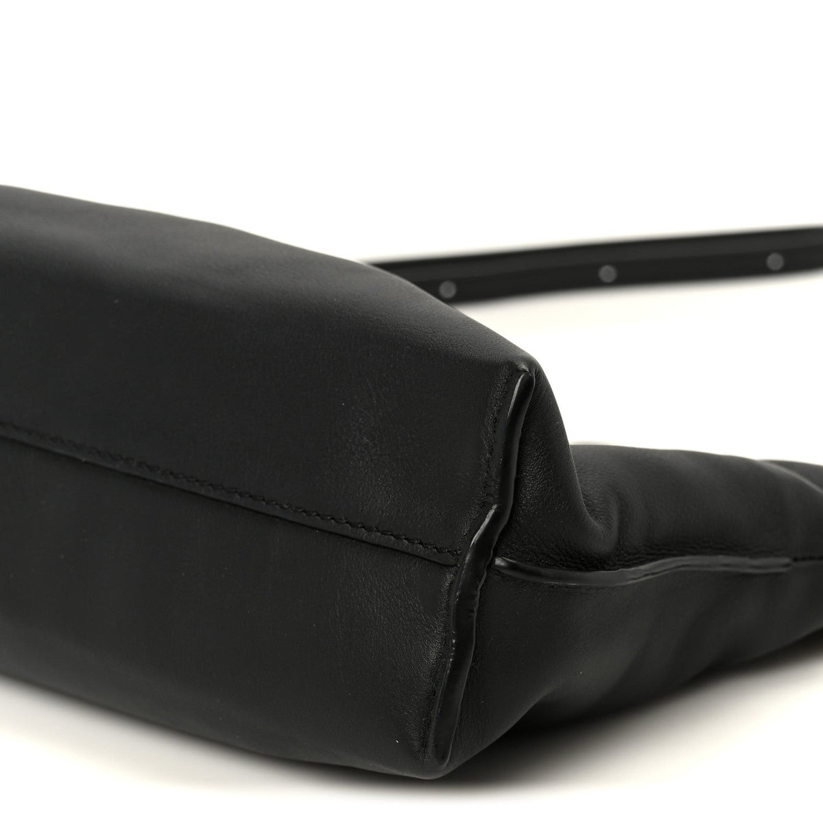 Calfskin Mini Flamenco Knot Clutch Black
