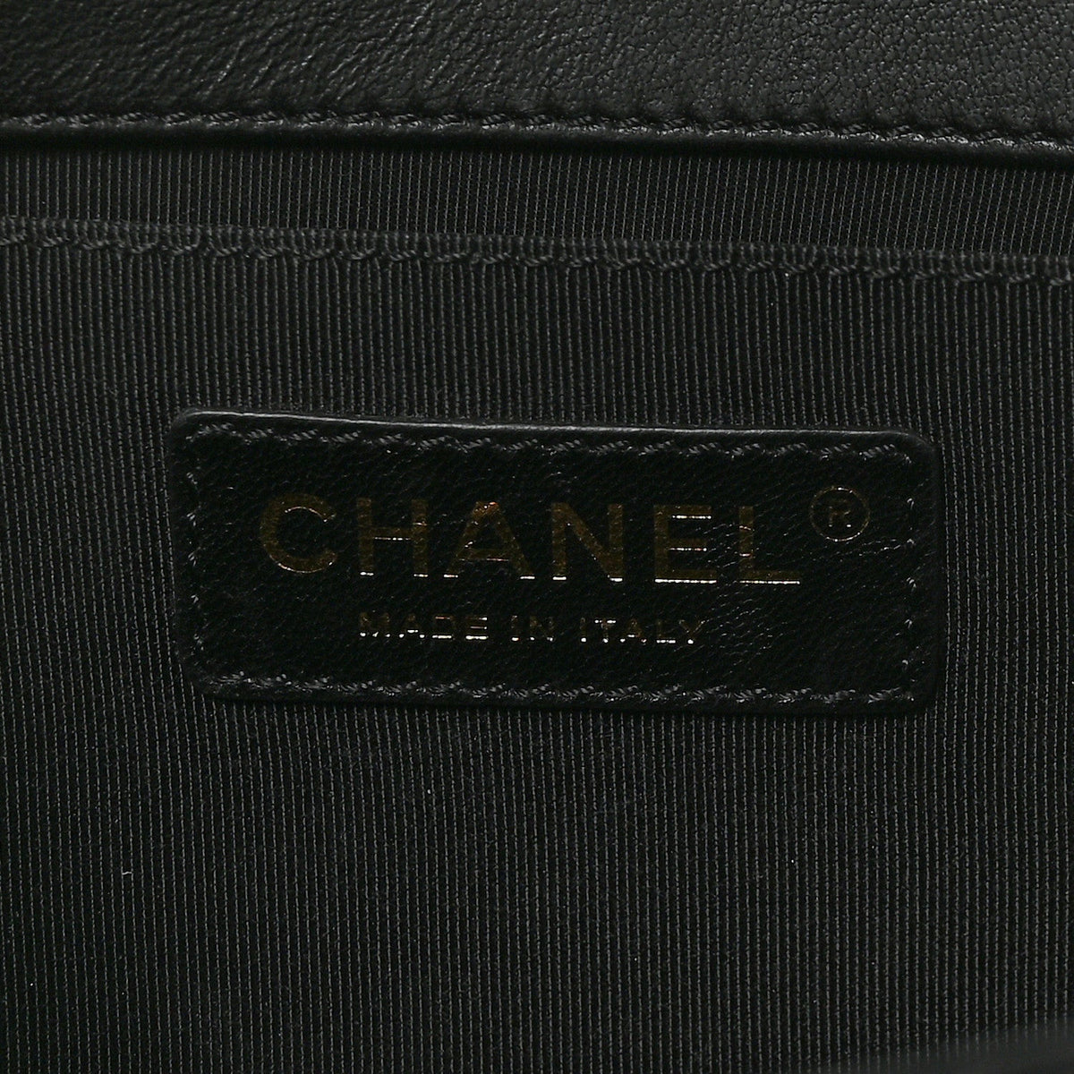 Lambskin Quilted Medium Boy Flap Black