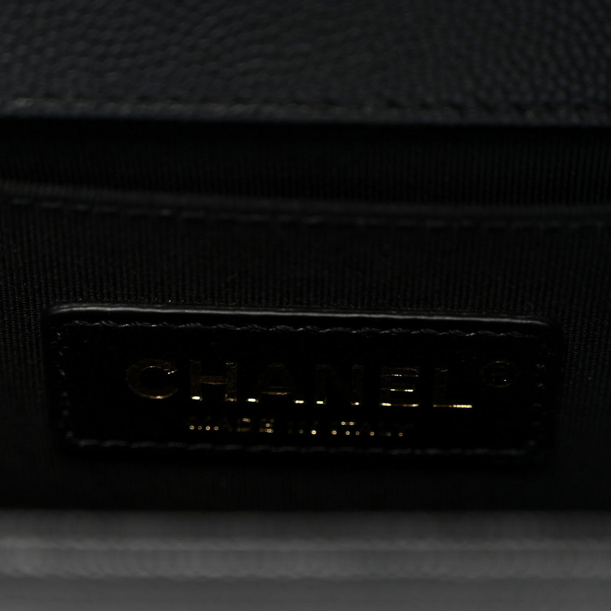 Caviar Quilted Small Boy Flap Black