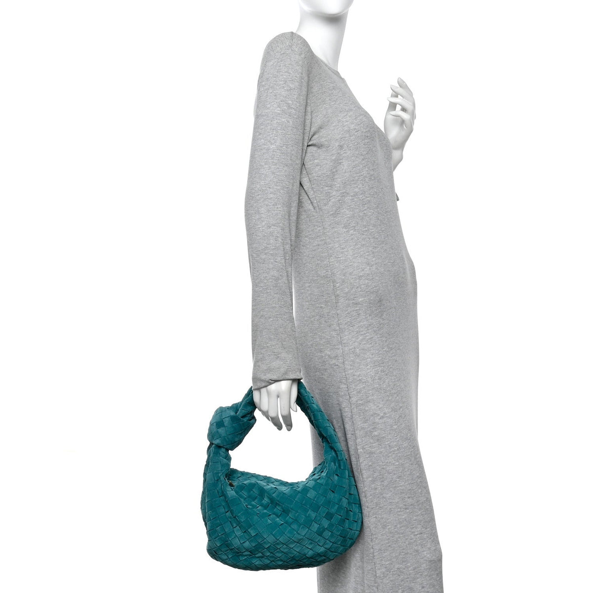 Suede Calfskin Intrecciato Teen Jodie Hobo Scuba
