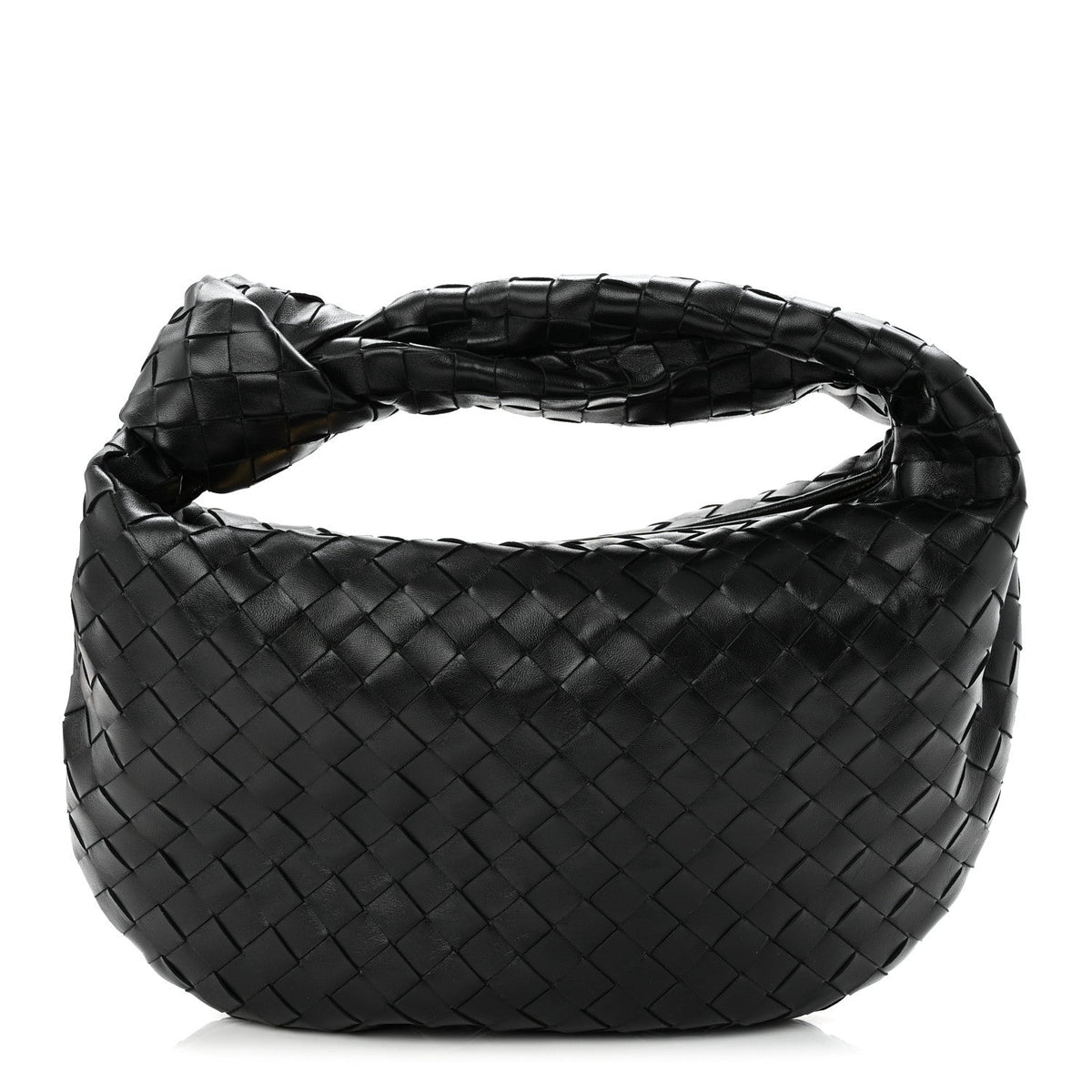 Nappa Intrecciato Teen Jodie Hobo Black