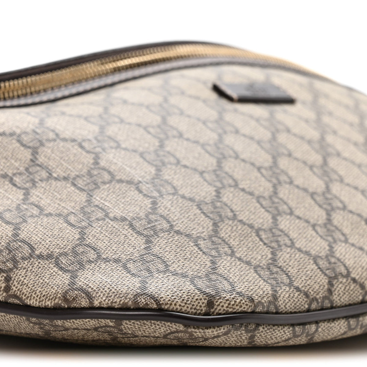 GG Supreme Monogram Belt Bag Dark Brown
