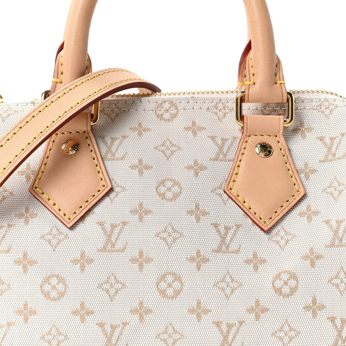 Monogram Mini Jacquard Speedy Bandouliere 20 Mastic Cream