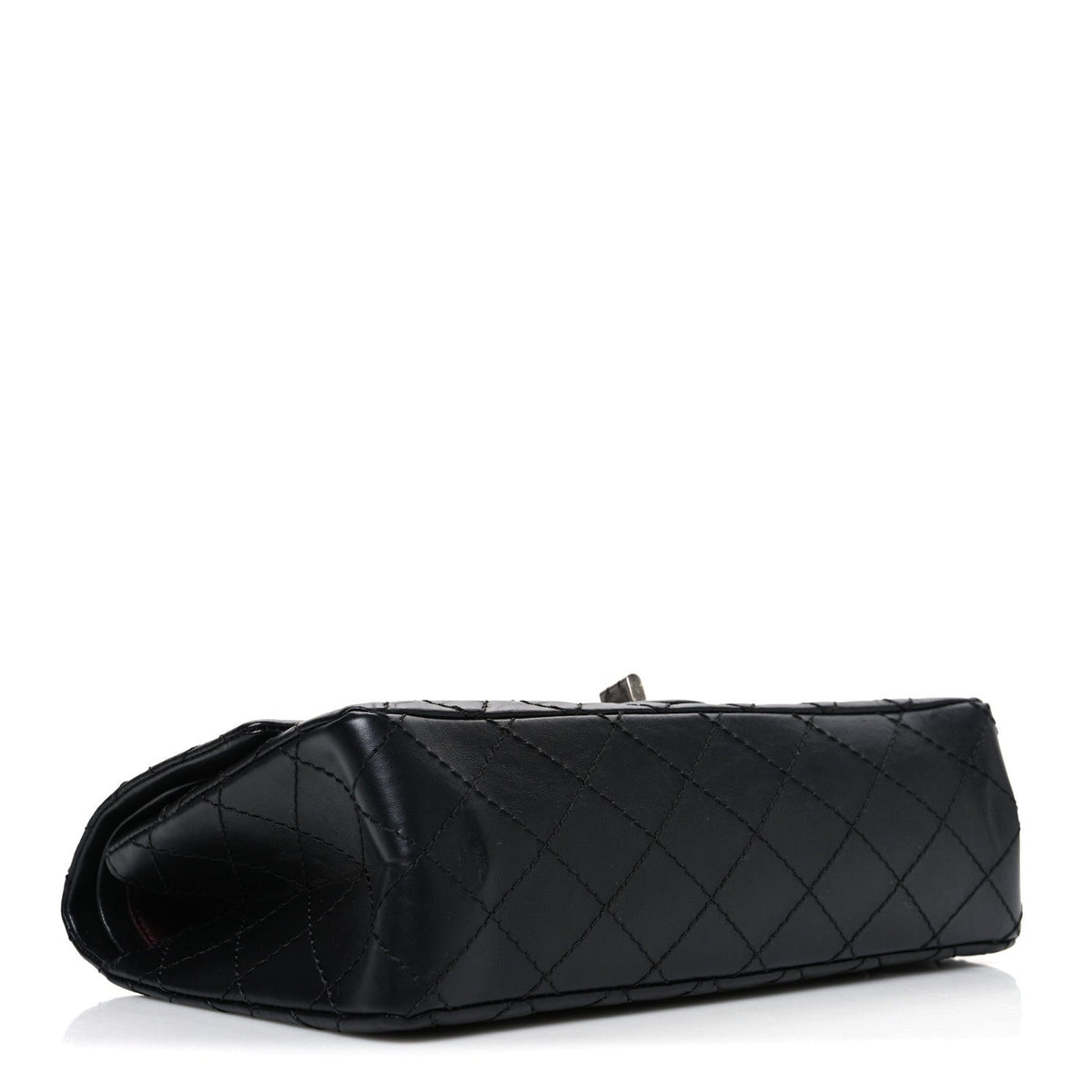 Aged Calfskin Quilted 2.55 Reissue 225 Flap Black