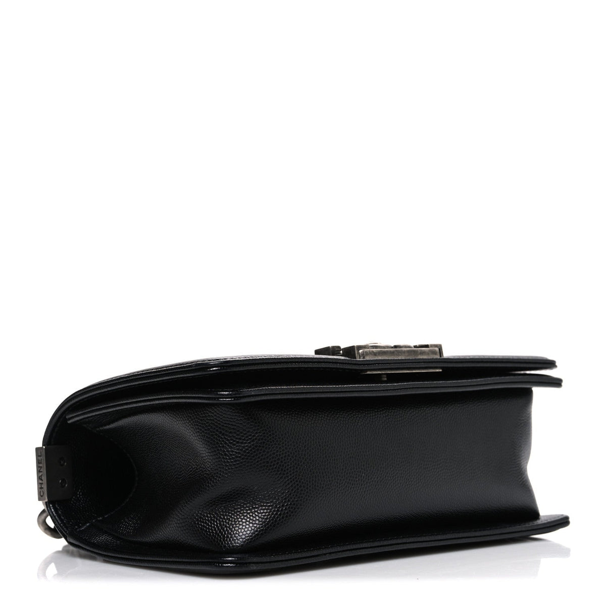 Caviar Quilted Small Boy Flap Black