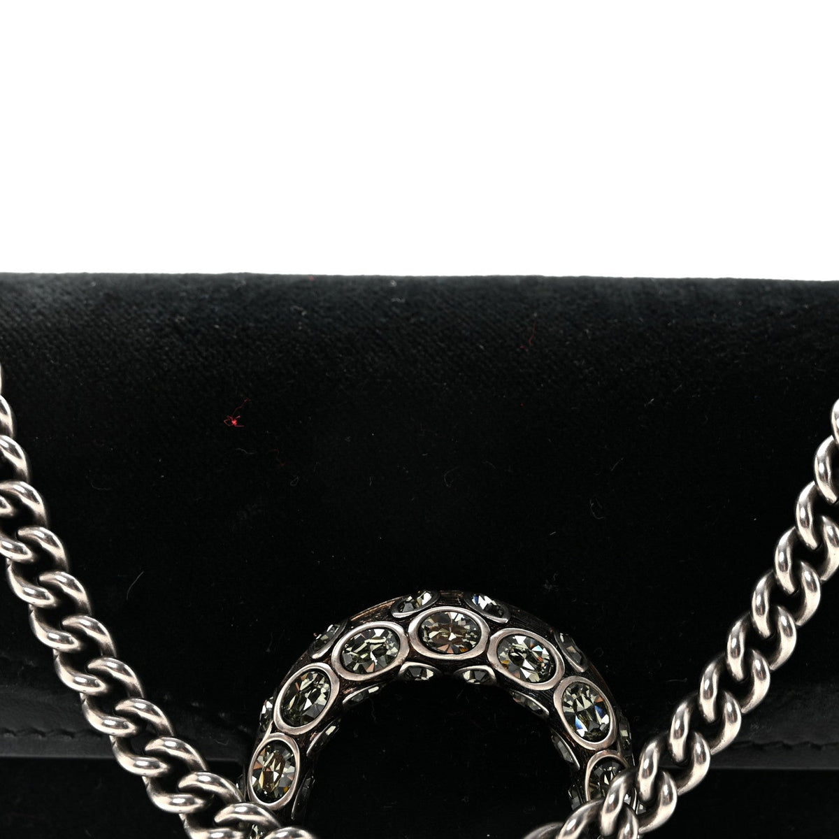 Velvet Super Mini Dionysus Shoulder Bag Black