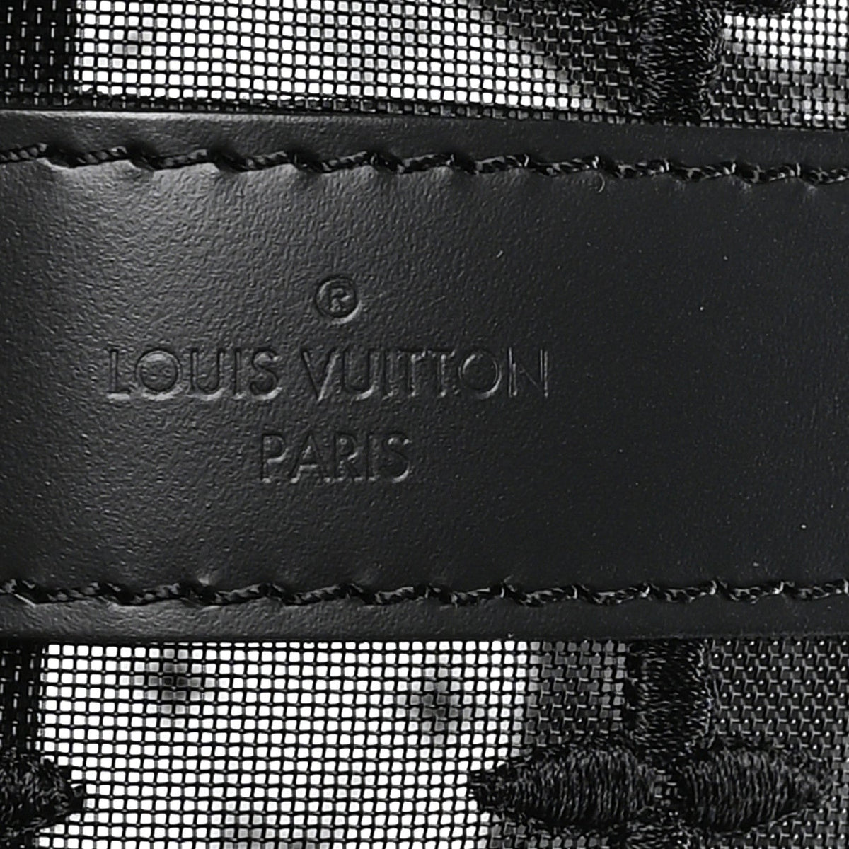 Monogram See Through Keepall Bandouliere 50 Black