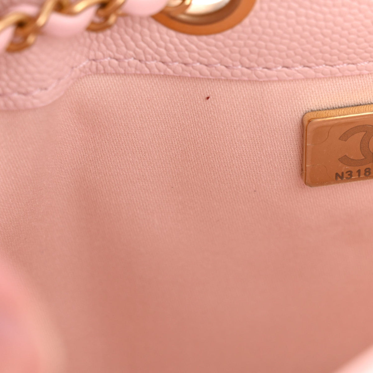 Caviar Quilted Mini Chanel 25 Handbag Light Pink