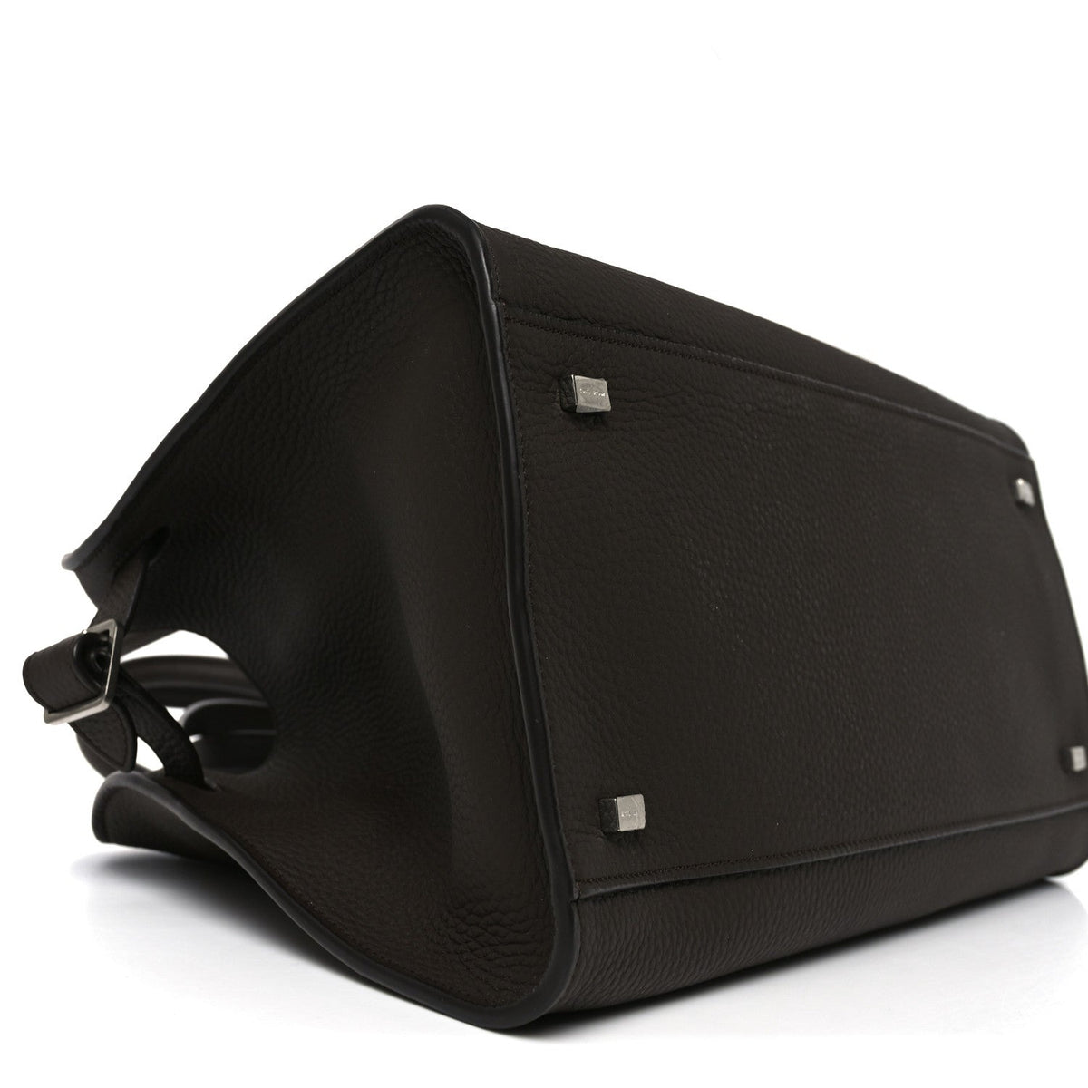 Matte Grained Calfskin Soft Margaux 12 Dark Chocolate